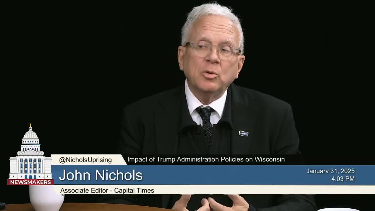 Thumbnail image for Wisconsin Eye Newsmakers - Impact of Trump Administration Policies on Wisconsin