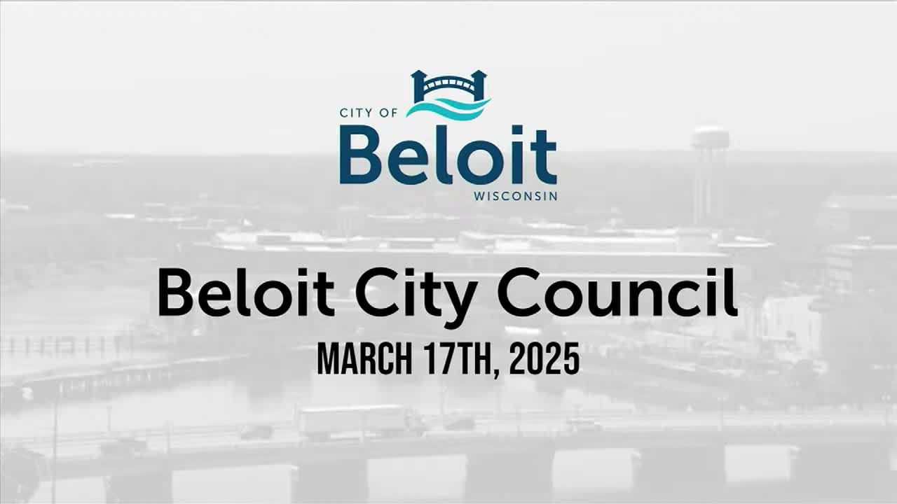 Thumbnail image for Beloit City Council - 3.17.25