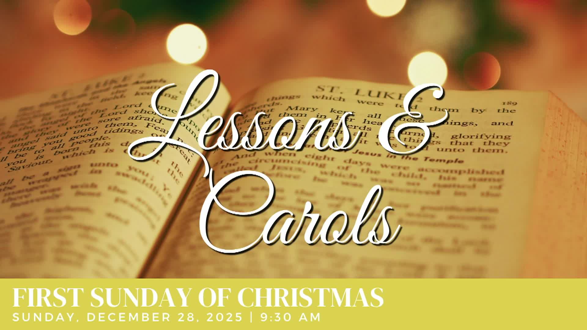 Thumbnail image for Our Savior's Lutheran Church - 12.28.25